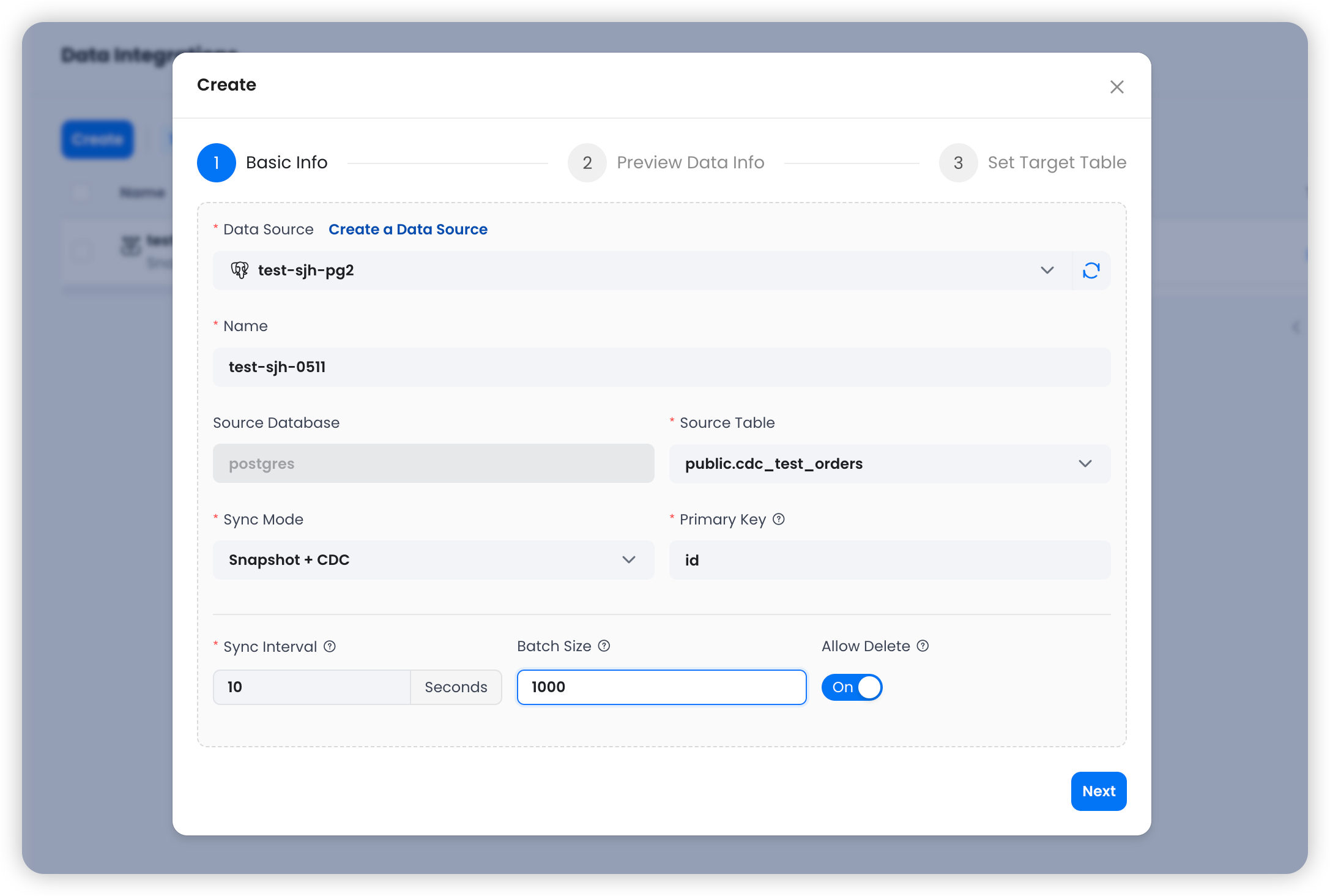Create Task - Basic Info