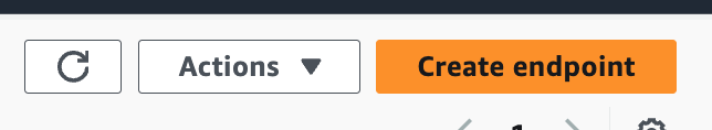 Create Endpoint Button